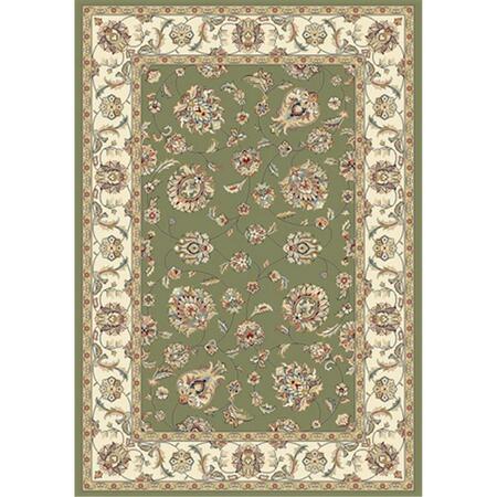 DYNAMIC RUGS Ancient Garden 7 ft. 10 in. x 11 ft. 2 in. 57365-4464 Rug - Green/Ivory AN912573654464